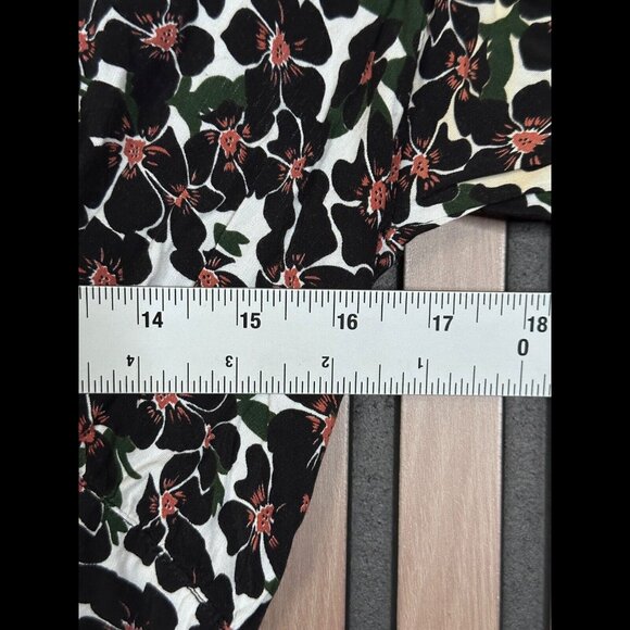 Rue Stiic Shirt Dress 4 / 6 Womens Maxi Floral Long Sleeve Geometric - Picture 3 of 9